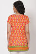 Orange Viscose Indie Top image number 5