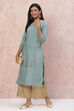 Grey LIVA Straight Kurta image number 0