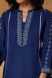 Indigo Cotton Flex Regular Printed Top image number 1