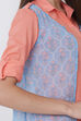 Peach Short top Cotton Indie Top image number 1