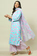 Aqua LIVA Woven Straight Kurta Suit Set image number 5