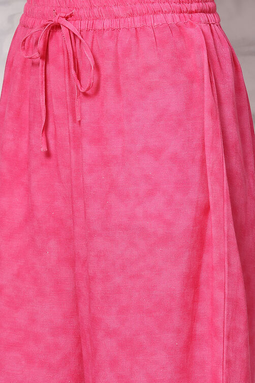 Pink Viscose Kurta Set image number 2