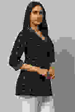 Black Rayon Indie Top image number 4