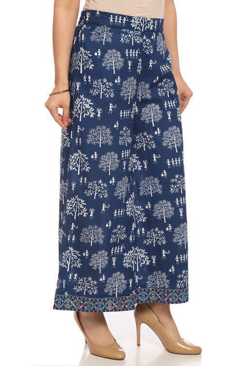 Indigo Cotton Palazzo image number 1