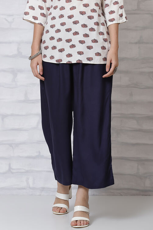 White Viscose Palazzo image number 0