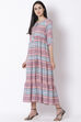 Blue Viscose Dress image number 2