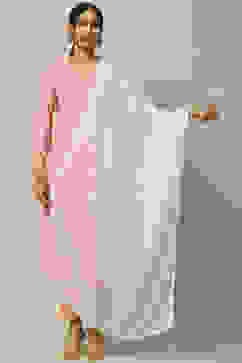 White Poly Chiffon Dupatta image number 0