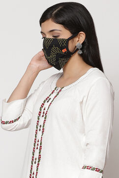 Black Viscose Rayon Mask image number 2