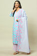 Aqua LIVA Woven Straight Kurta Suit Set image number 0