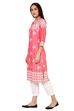 Pink Straight Rayon Kurta image number 2