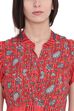 Red Viscose Kalidar Kurta image number 1