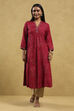 Blue Viscose Rayon Printed Kalidar Kurta image number 5