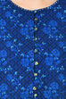 Indigo Straight Polyester Kurta image number 4