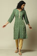 Pink Viscose Straight Printed Kurta image number 0