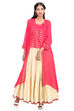 Pink Front Open Viscose Shurg image number 0