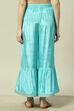 Aqua Viscose Palazzo image number 4