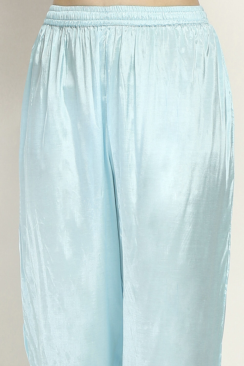 Blue Cotton Straight Set image number 2