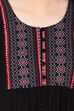 Black Flared Viscose Indie Top image number 4