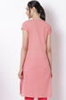 Coral Cotton Straight Kurta image number 5