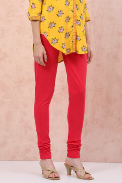 Pink Cotton Churidar image number 3