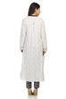 Ecru A Line Cotton Kurta image number 5