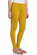 Mustard Cotton Jersey Leggings image number 3