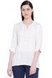 White Viscose Indie Top image number 0