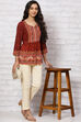 White Poly Cotton Slim Pant image number 5