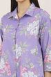 Purple Cotton Blend Cotton Flex Kurta Pants Set image number 1