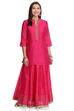 Pink Straight Poly Cotton Indie Top image number 0