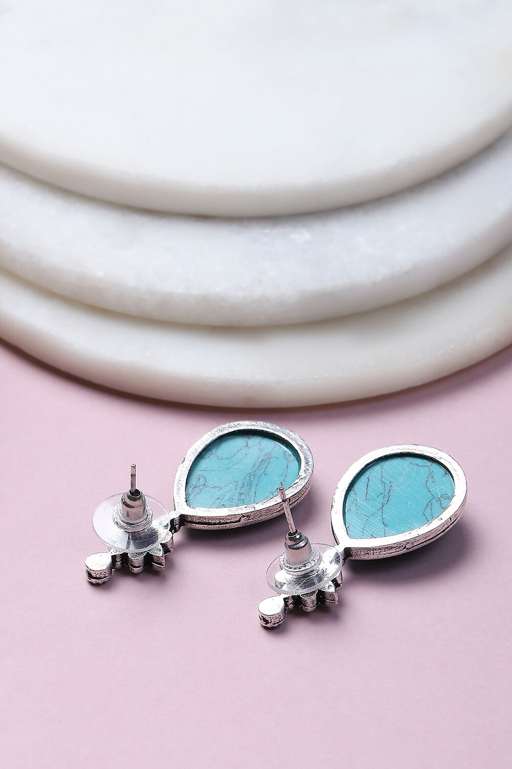 Turquoise Alloy Drop & Danglers image number 2