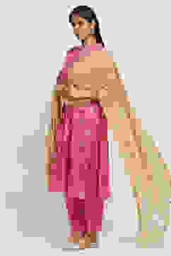 Beige Polyester Printed Na Dupatta image number 1