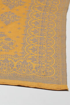 Mustard Art Silk Straight Suit Set image number 3
