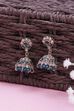 Green Brass Jhumka image number 0
