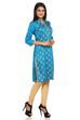 Turquoise Straight Poly Viscose Kurta image number 2