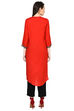 Red Straight Modal Kurta image number 4