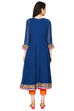 Indigo Kalidar Viscose Kurta image number 5