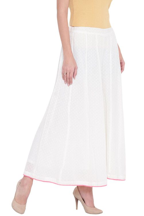 Ecru Cotton Palazzo image number 3