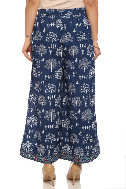 Indigo Cotton Palazzo image number 3