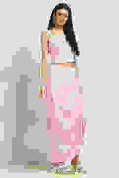 Pink Viscose Skirt Set image number 6