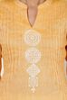 Ochre Straight Poly Cotton Kurta image number 4