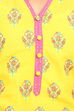 Yellow Straight Cotton Kurta image number 4