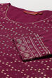 Wine LIVA Straight Kurta image number 1