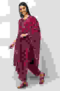 Red Cotton Dupatta image number 2