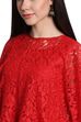 Red Art Silk Straight Suit Set image number 1