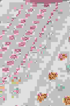 Ecru Jacquard Straight Printed Kurta Palazzo Suit Set image number 1