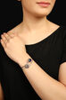 Blue Metal Brass Bracelet image number 0