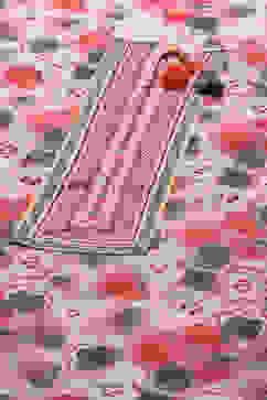 Pink Voile Straight Suit Set image number 1