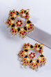 Black And Red Metal Brass Earring image number 1