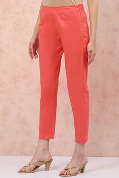 Light Pink Cotton Fusion Pants image number 2